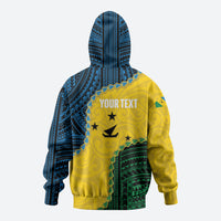 Personalised Malampa Province Vanuatu Zip Hoodie Map With Polynesian Pattern LT14 - Polynesian Pride