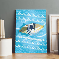 Aloha Hawaii Humuhumu Reef Triggerfish Canvas Wall Art Hawaiian Leis Kakau Pattern LT14 - Polynesian Pride