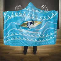 Aloha Hawaii Humuhumu Reef Triggerfish Hooded Blanket Hawaiian Leis Kakau Pattern LT14 - Polynesian Pride