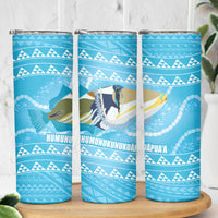 Aloha Hawaii Humuhumu Reef Triggerfish Skinny Tumbler Hawaiian Leis Kakau Pattern LT14 - Polynesian Pride