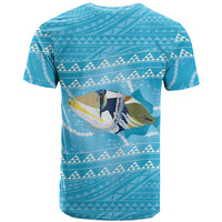 Aloha Hawaii Humuhumu Reef Triggerfish T Shirt Hawaiian Leis Kakau Pattern LT14 - Polynesian Pride
