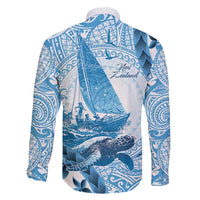 New Zealand Sailing Family Matching Short Sleeve Bodycon Dress and Hawaiian Shirt Aotearoa Yacht Racing - Born To Sail LT14 - Polynesian Pride