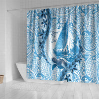 New Zealand Saling Shower Curtain Aotearoa Yacht Racing - Born To Sail