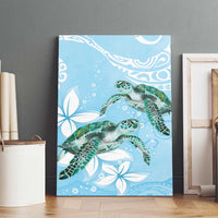 Polynesia Valentine's Day Canvas Wall Art SeaTurtle Couple Polynesian - Fairy Sparkles Color