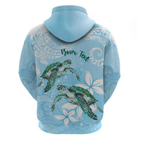Personalised Polynesia Valentine's Day Zip Hoodie SeaTurtle Couple Polynesian - Fairy Sparkles Color LT14 - Polynesian Pride