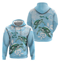 Personalised Polynesia Valentine's Day Zip Hoodie SeaTurtle Couple Polynesian - Fairy Sparkles Color LT14 - Polynesian Pride
