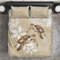 Happy Valentine's Day Polynesia Bedding Set SeaTurtle Couple Polynesian - Pollinate Color