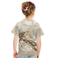 Happy Valentine's Day Polynesia Kid T Shirt SeaTurtle Couple Polynesian - Pollinate Color