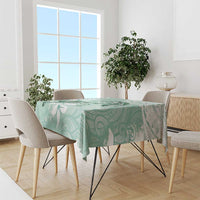 Happy Valentine's Day Polynesia Tablecloth SeaTurtle Couple Polynesian - Green Lester Color