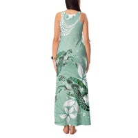 Happy Valentine's Day Polynesia Tank Maxi Dress SeaTurtle Couple Polynesian - Green Lester Color LT14 - Polynesian Pride