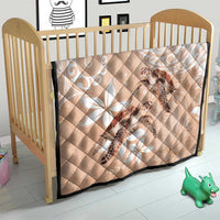 Happy Valentine's Day Polynesia Quilt SeaTurtle Couple Polynesian - Desert Sand Color