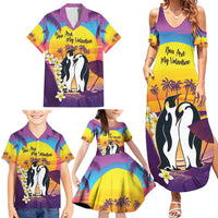 Hawaii Penguin Couple Family Matching Summer Maxi Dress and Hawaiian Shirt You Are My Valentine - Tropical Sunset Vibes