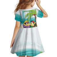 Hawaii Penguin Couple Family Matching Off Shoulder Short Dress and Hawaiian Shirt Hawaiian Kakau - Tropical Summer Vibes