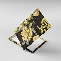 Personalised Aloha Hawaii Oahu Island Canvas Wall Art Gathering Place Sea Turtle Ilima Flowers