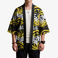 Personalised Cook Islands Aitutaki Kimono Tiare Maori Polynesian Waves Tattoo