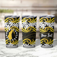 Personalised Cook Islands Aitutaki Tumbler Cup Tiare Maori Polynesian Waves Tattoo LT14 - Polynesian Pride