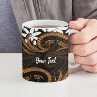 Personalised Cook Islands Rakahanga Ceramic Mug Tiare Maori Polynesian Waves Tattoo LT14 - Polynesian Pride
