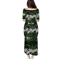 Personalised Cook Islands Palmerston Puletasi Tiare Maori Polynesian Waves Tattoo LT14 - Polynesian Pride