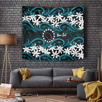 Personalised Cook Islands Penrhyn Atoll Tapestry Tiare Maori Polynesian Waves Tattoo