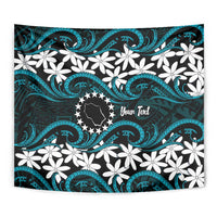 Personalised Cook Islands Penrhyn Atoll Tapestry Tiare Maori Polynesian Waves Tattoo