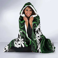 Personalised Cook Islands Mitiaro Hooded Blanket Tiare Maori Polynesian Waves Tattoo LT14 - Polynesian Pride