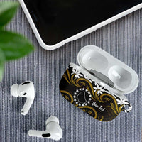 Personalised Cook Islands Manihiki AirPods Case Tiare Maori Polynesian Waves Tattoo LT14 - Polynesian Pride