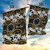 Personalised Cook Islands Manihiki Garden Flag Tiare Maori Polynesian Waves Tattoo LT14 - Polynesian Pride