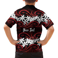 Personalised Cook Islands Atiu Enuamanu Family Matching Summer Maxi Dress and Hawaiian Shirt Tiare Maori Polynesian Waves Tattoo