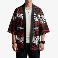 Personalised Cook Islands Atiu Enuamanu Kimono Tiare Maori Polynesian Waves Tattoo LT14 - Polynesian Pride