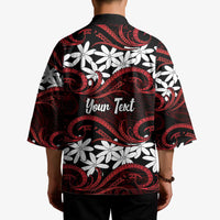 Personalised Cook Islands Atiu Enuamanu Kimono Tiare Maori Polynesian Waves Tattoo LT14 - Polynesian Pride