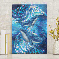New Zealand Humpback Whale Matariki Canvas Wall Art Maori New Year Taniko Niho Taniwha