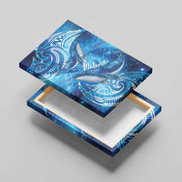 New Zealand Humpback Whale Matariki Canvas Wall Art Maori New Year Taniko Niho Taniwha