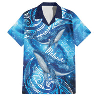 New Zealand Humpback Whale Matariki Family Matching Off Shoulder Short Dress and Hawaiian Shirt Maori New Year Taniko Niho Taniwha