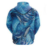 New Zealand Humpback Whale Matariki Hoodie Maori New Year Taniko Niho Taniwha