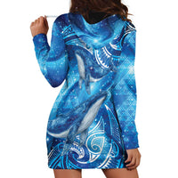 New Zealand Humpback Whale Matariki Hoodie Dress Maori New Year Taniko Niho Taniwha