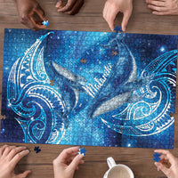 New Zealand Humpback Whale Matariki Puzzle Maori New Year Taniko Niho Taniwha LT14 - Polynesian Pride