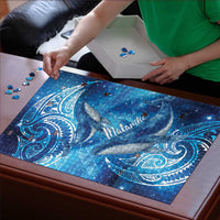 New Zealand Humpback Whale Matariki Puzzle Maori New Year Taniko Niho Taniwha LT14 - Polynesian Pride