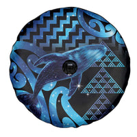 Humpback Whale Matariki New Zealand Spare Tire Cover NZ Maori Paikea Poutama Luxury Blue