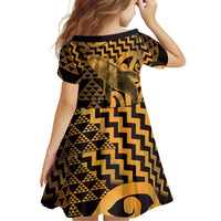 Humpback Whale Matariki New Zealand Family Matching Tank Maxi Dress and Hawaiian Shirt NZ Maori Paikea Poutama Luxury Gold
