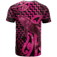 Humpback Whale Matariki New Zealand T Shirt NZ Maori Paikea Poutama Luxury Pink LT14 - Polynesian Pride