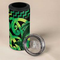 Humpback Whale Matariki New Zealand 4 in 1 Can Cooler Tumbler NZ Maori Paikea Poutama Luxury Green