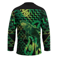 Humpback Whale Matariki New Zealand Hockey Jersey NZ Maori Paikea Poutama Luxury Green