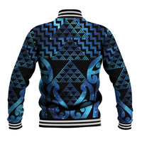 Taniko Motifs Matariki New Zealand Baseball Jacket NZ Niho Taniwha Poutama