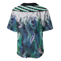 Aotearoa Korowai Motif Baseball Jersey Hei Tiki Poutama Maori Pattern