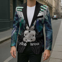 Aotearoa Korowai Motif Blazer Hei Tiki Poutama Maori Pattern - Polynesian Pride