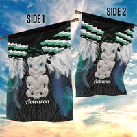 Aotearoa Korowai Motif Garden Flag Hei Tiki Poutama Maori Pattern LT14 - Polynesian Pride