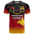 Papua New Guinea Rugby T Shirt PNG Hunters Polynesian Black LT14 Black - Polynesian Pride