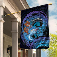 Personalised Blue Marlin Fishing New Zealand Garden Flag NZ Kiwi Cowboy Born To Fish