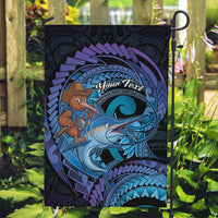 Personalised Blue Marlin Fishing New Zealand Garden Flag NZ Kiwi Cowboy Born To Fish
