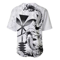 Japan And Hawaii Baseball Jersey Sakura Koi Fish Hawaiian Lei Kanaka - Polynesian Pride